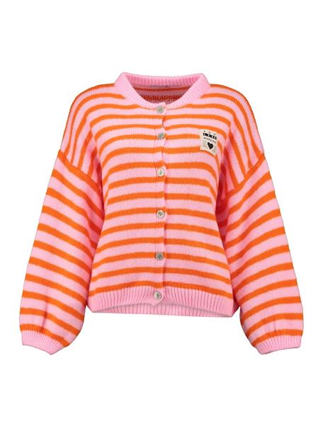 candy pink-orange stripe