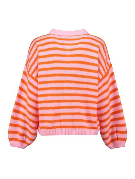 candy pink-orange stripe