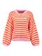 candy pink-orange stripe