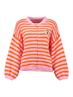 candy pink-orange stripe