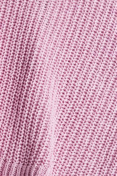 Cardigan aus Bändchengarn, Baumwoll-Mix pink