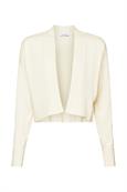 Cardigan in offenem Design cream beige
