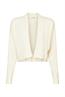 Cardigan in offenem Design cream beige