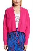 Cardigan in offenem Design pink fuchsia