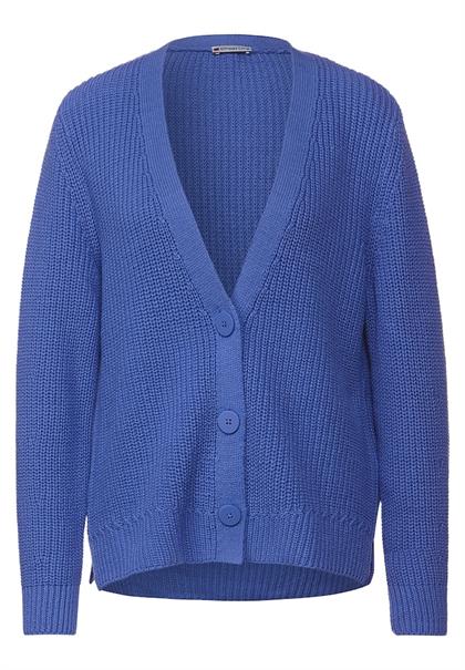 Cardigan in Unifarbe dazzling blue