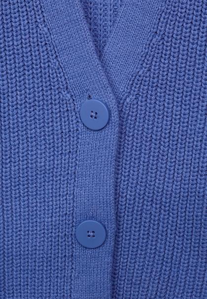 Cardigan in Unifarbe dazzling blue