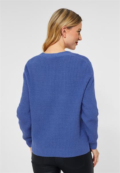 Cardigan in Unifarbe dazzling blue