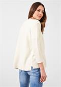 Cardigan mit 3/4 Ärmel raw sand beige