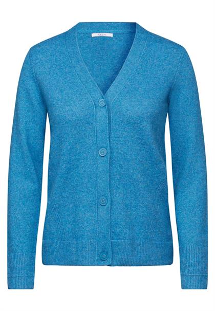 Cardigan mit Knopfleiste aqua melange