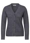 Cardigan mit Knopfleiste charcoal grey melange