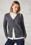 Cardigan mit Knopfleiste charcoal grey melange