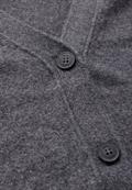 Cardigan mit Knopfleiste charcoal grey melange