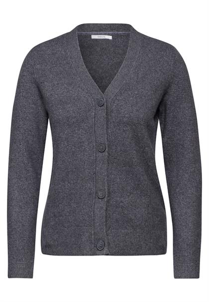 Cardigan mit Knopfleiste charcoal grey melange