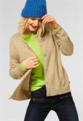 Cardigan mit Rippbündschen clear sand melange