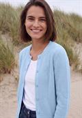 Cardigan mit Rundhals und Knopfleiste cosmopolitan blue melange