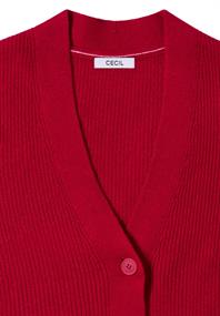 Cardigan mit Strukturdetail beaujolais red