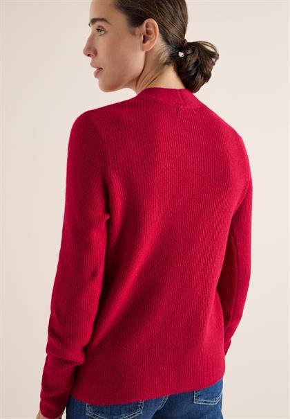 Cardigan mit Strukturdetail beaujolais red