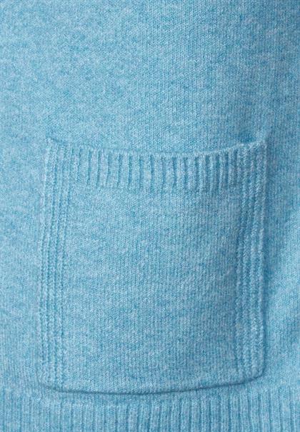 Cardigan mit Taschen light aquamarine blue mel.