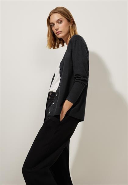 Cardigan mit V-Ausschnitt black