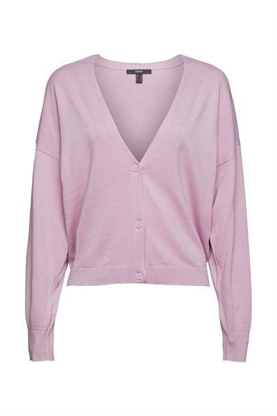 Cardigan mit V-Ausschnitt lilac