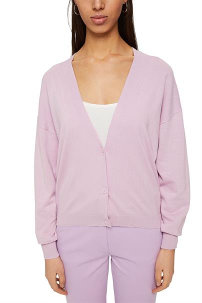 Cardigan mit V-Ausschnitt lilac