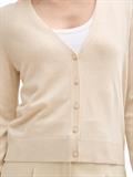 Cardigan mit V-Ausschnitt summer beige melange