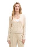 Cardigan mit V-Ausschnitt summer beige melange