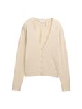 Cardigan mit V-Ausschnitt summer beige melange