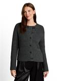 Cardigan mit Wollanteil dark olive melange