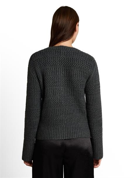 Cardigan mit Wollanteil dark olive melange