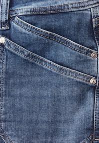 Cargo Jeans medium blue wash