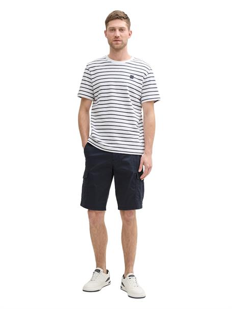 Cargo Shorts mit Taschen navy triangle print