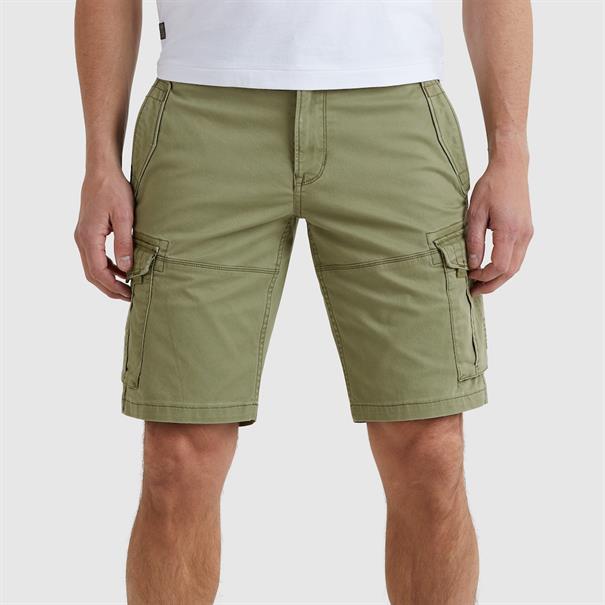 Cargo Shorts STRETCH BROKEN TWILL deep lichen green