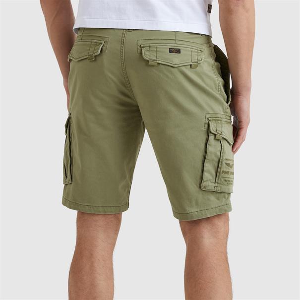 Cargo Shorts STRETCH BROKEN TWILL deep lichen green