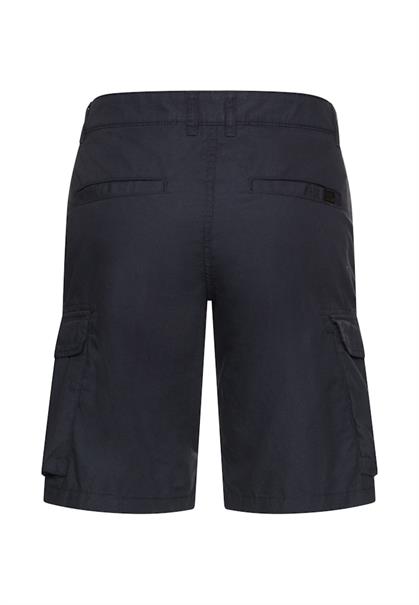 Cargoshorts aus reiner Baumwolle dark navy, minimal p
