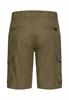 Cargoshorts aus reiner Baumwolle deep olive, minimal