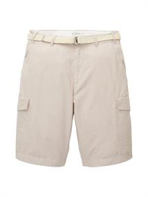 Cargoshorts mit Gürtel desert fawn white chambray