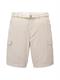 Cargoshorts mit Gürtel desert fawn white chambray