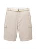 Cargoshorts mit Gürtel desert fawn white chambray