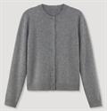 CARLA Cardigan Rundhals silver mel.