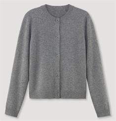 CARLA Cardigan Rundhals silver mel.