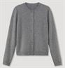 CARLA Cardigan Rundhals silver mel.