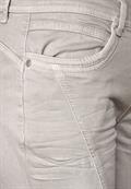 Casual Fit 3/4 Jeans light stone sand washed