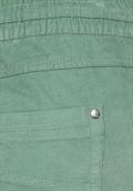Casual Fit Babycord Hose clear sage green