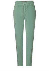 Casual Fit Babycord Hose clear sage green