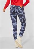Casual Fit Camouflage Hose blue camouflage overdye