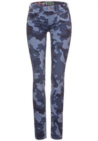 Casual Fit Camouflage Hose blue camouflage overdye