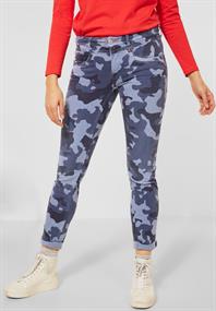 Casual Fit Camouflage Hose blue camouflage overdye