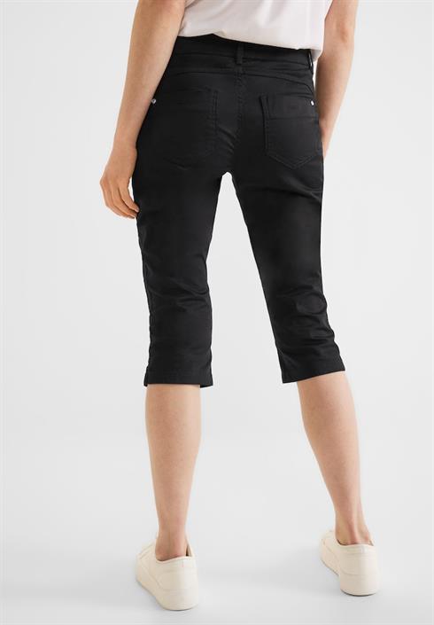 Street One Casual online bei bequem kaufen black Damen Fit Caprihose lang Shorts