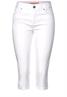 Casual Fit Caprihose white